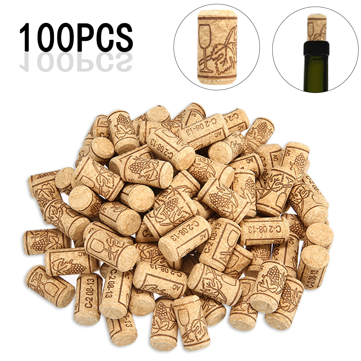 100pcs wine corks bungs beer diy wine bottle sealing stopper bungs plug 0 8x1 6 home brewing wine bottle cork bungs supplies details 0