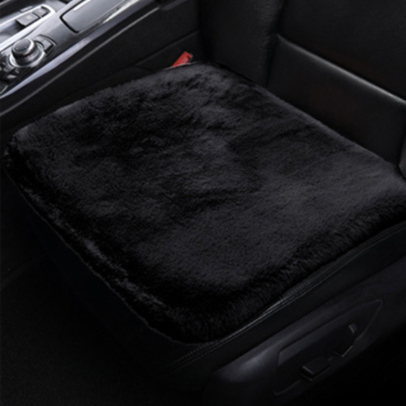 Car Seat Cushions Winter Plush And Warm Thick Square - Temu