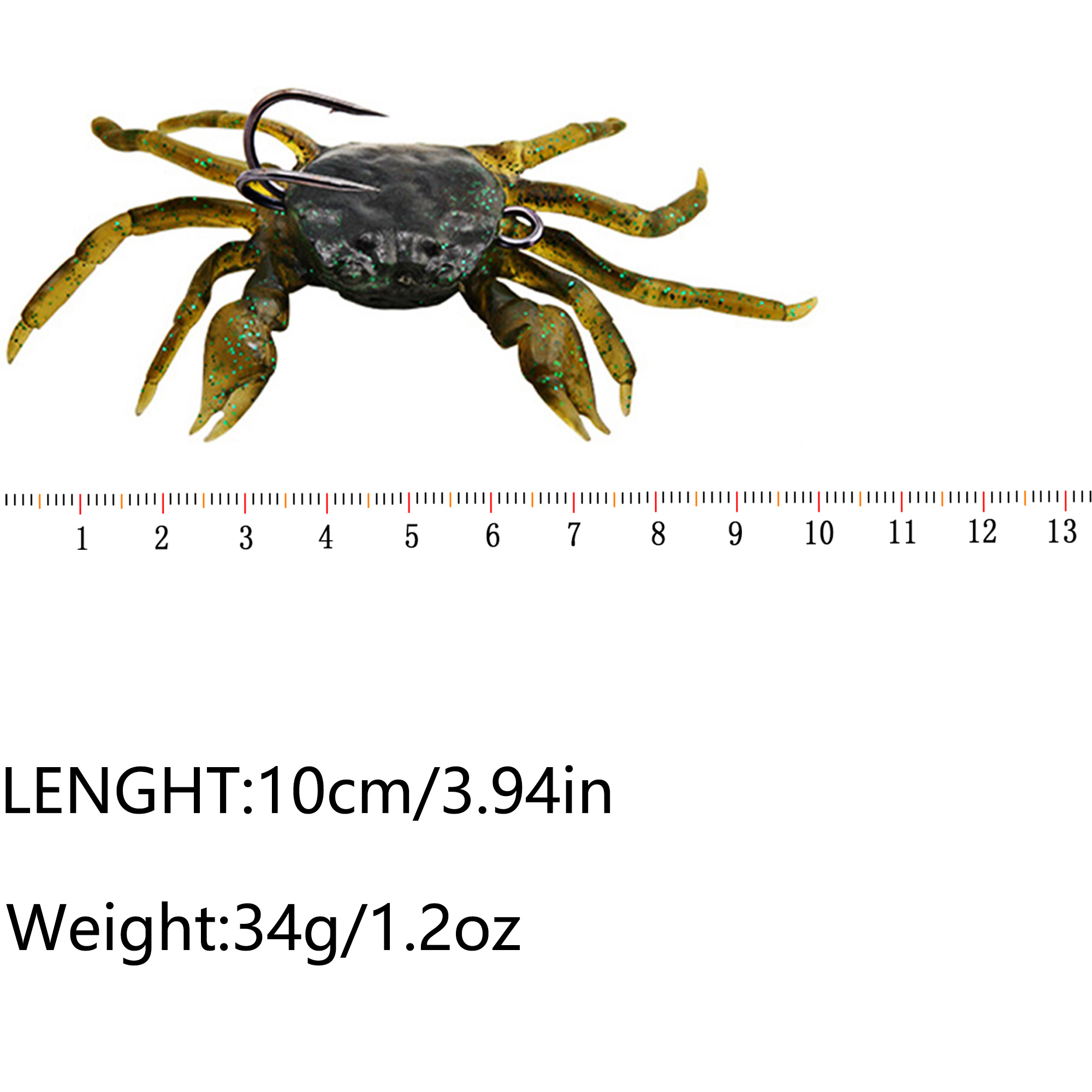 3D Simulation Artificial Soft Saltwater Crab Fishing Lure - China Crab Lure  and Crab Bait price