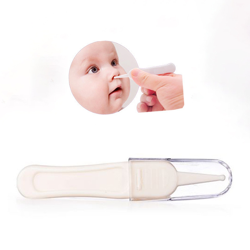 Baby Nasal Tweezer Baby Nose Cleaning Tweezer Round Head Baby Nose Booger  Picker Ear Cleaner Clip