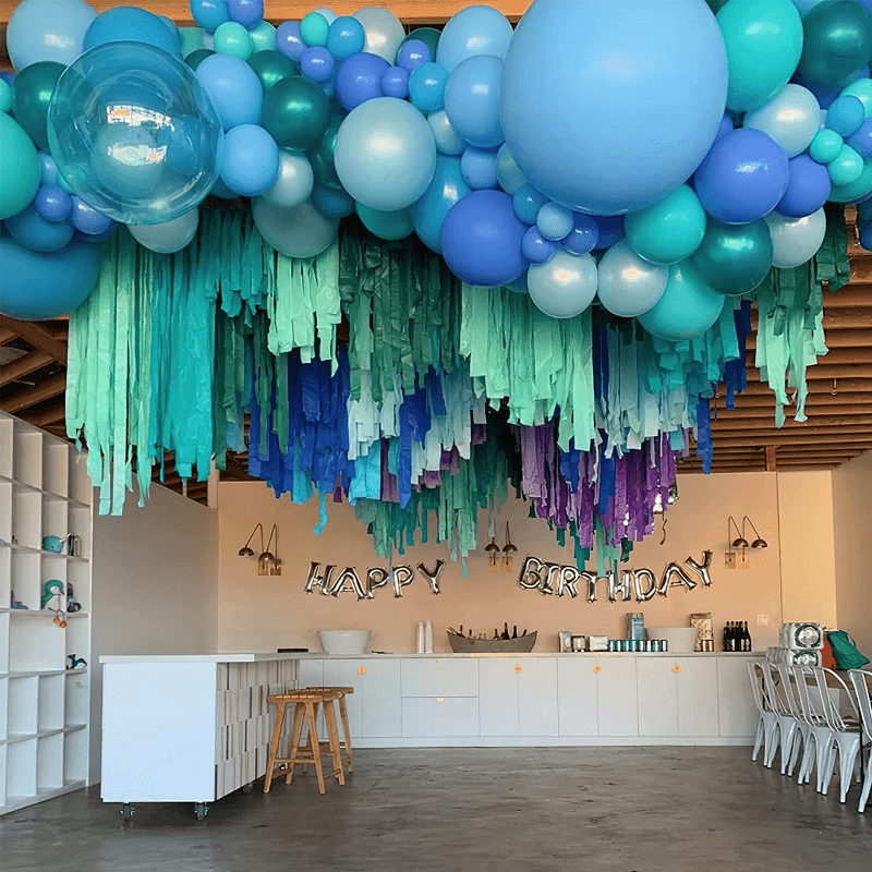 BABY BLUE STREAMERS / PARTY DECOR 150 FEET CRAFT