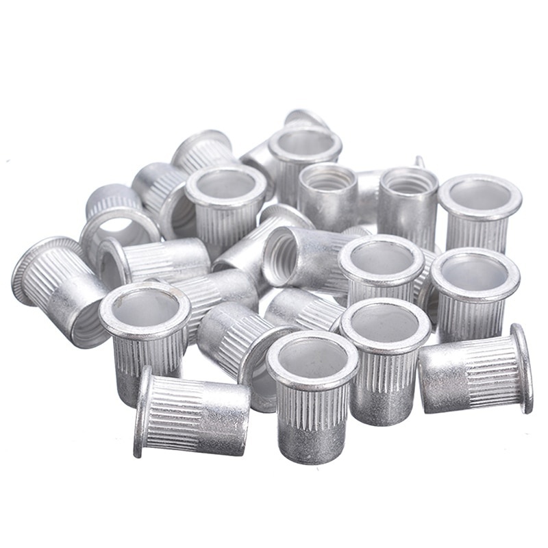 100 Pièces En Acier Aluminium Rivet Écrous Kit Fileté Rivet - Temu