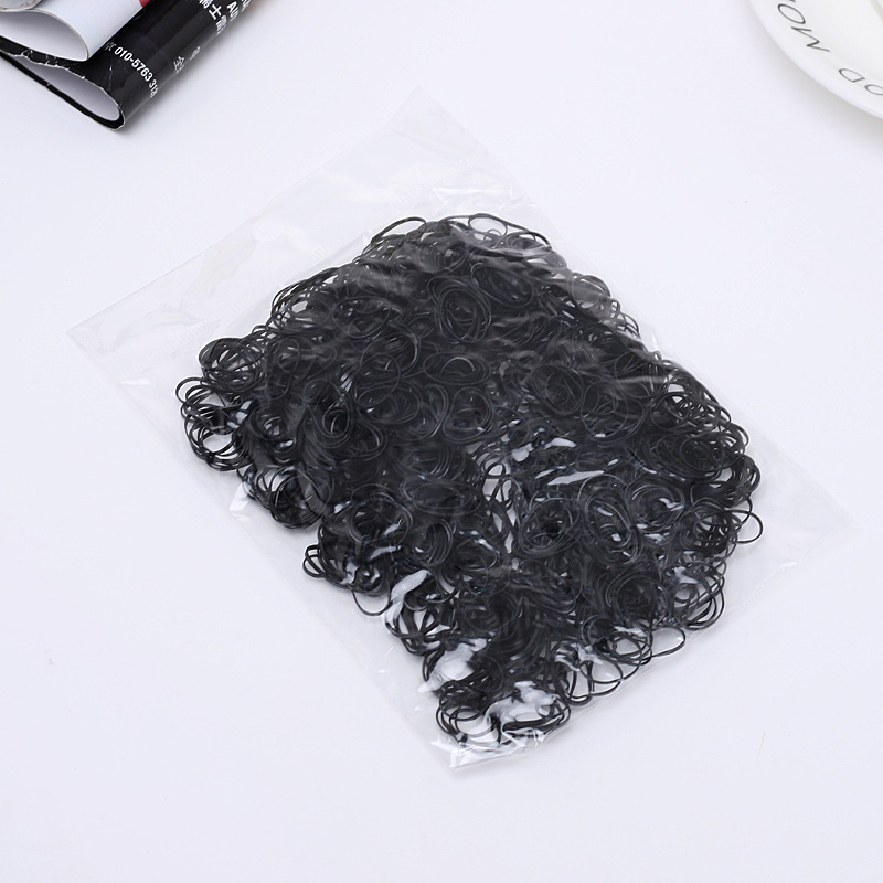1000pcs Disposable Mixed Elastic Rubber Band Headband Girls Hair Accessories