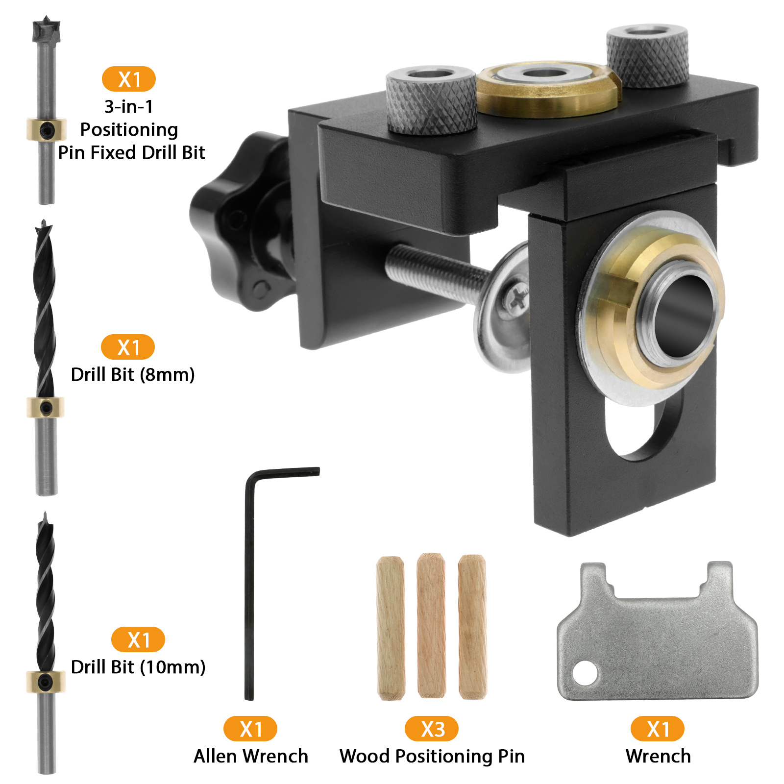 Pocket Hole Jig Kit Adjustable High Precision Hole Drill - Temu