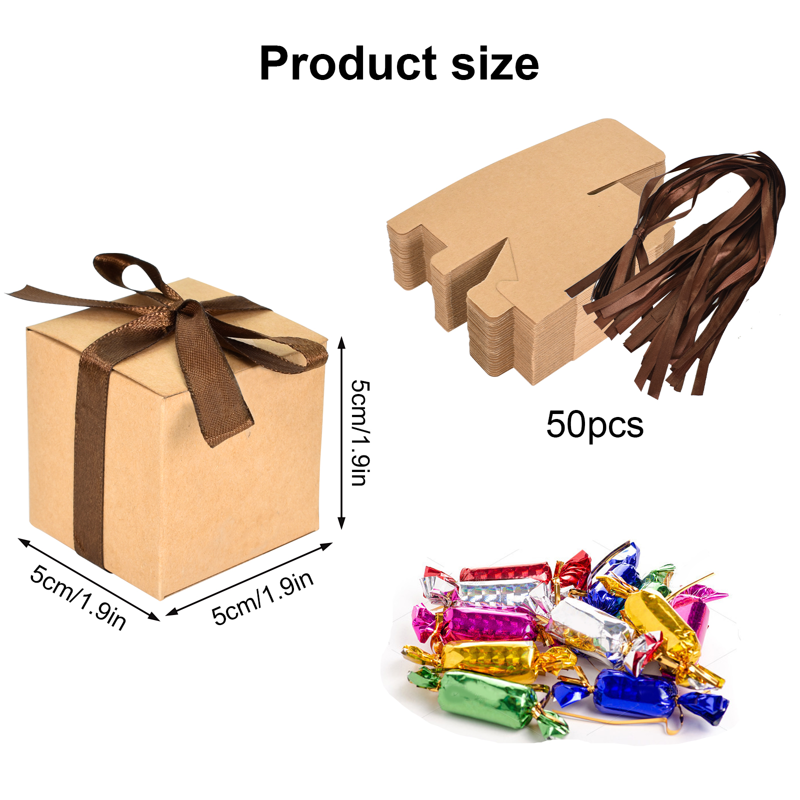 Cajas pequeñas de cartón de colores para embalaje de regalos