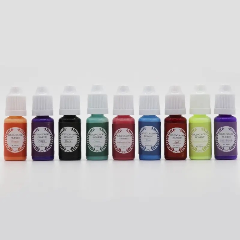 Handmade Kit18 Colors Epoxy Pigment Opaque Liquid Resin Colorant Each  0.35oz Non-Toxic Epoxy Resin Dye Solid Color Liquid Resin Dye