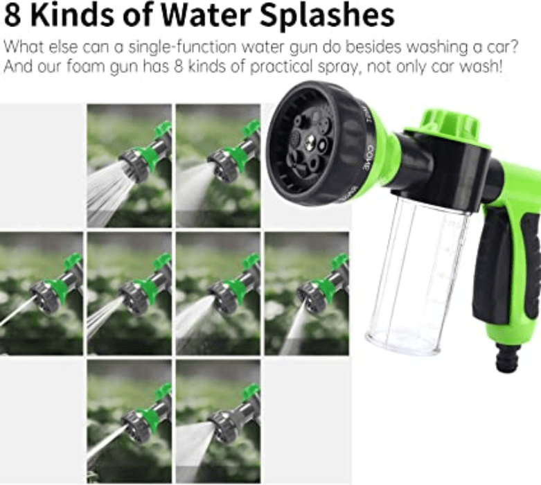 Car Wash Water Gun Foam Sprayer Soap Reservoir Garden Hose Temu