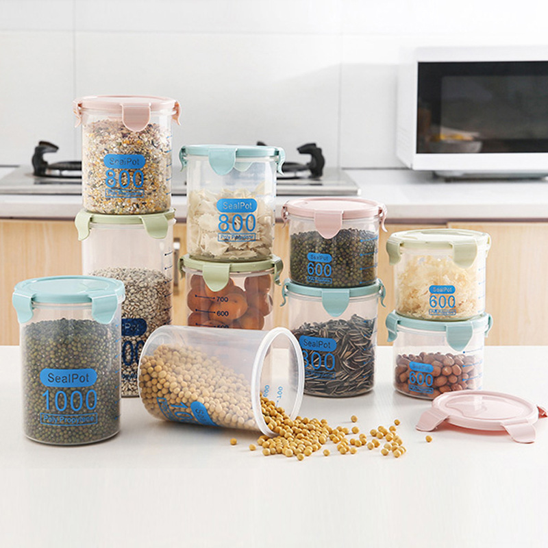 Airtight Food Storage Containers, Clear Cereal & Dry Food Storage