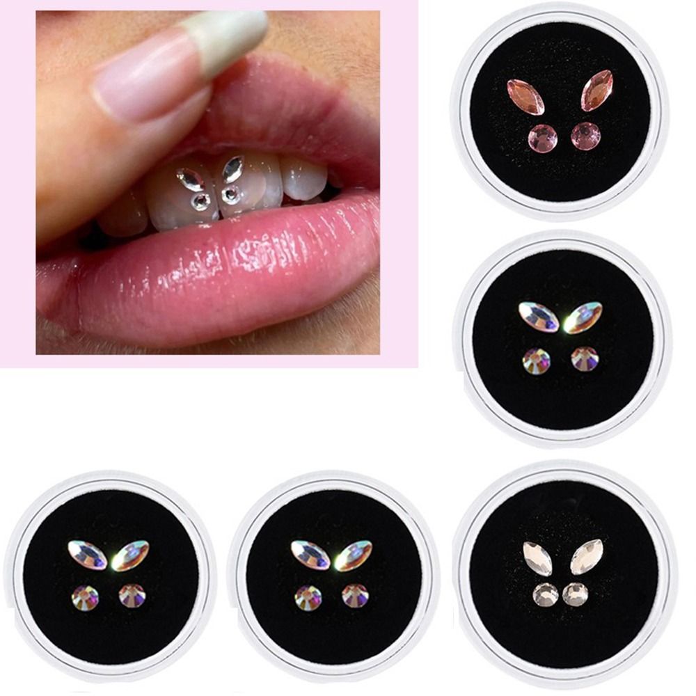 Tooth Jewelry Gems Kit Dental Accessories 10pcs Tooth Crystal Ornaments for  Nails Decor Home Manicure Tooth