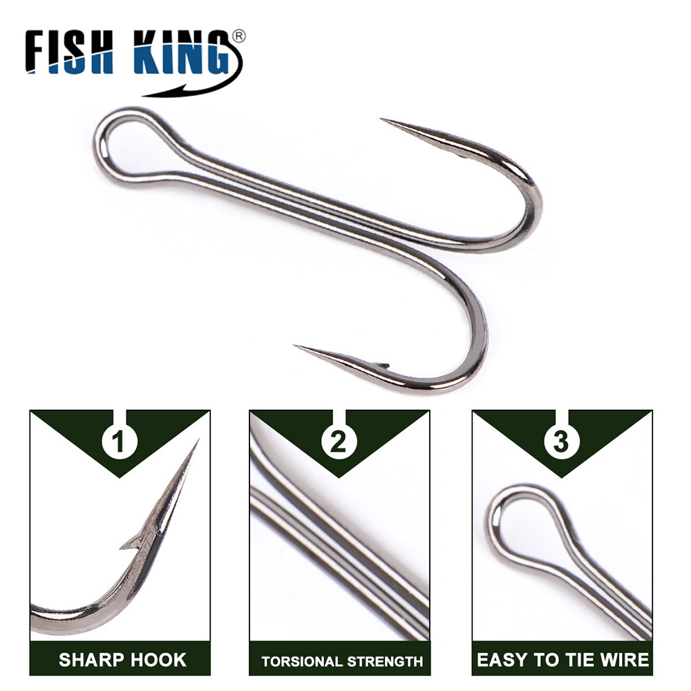 20pcs Carp Fishing Double Hooks with Soft Worm Lures
