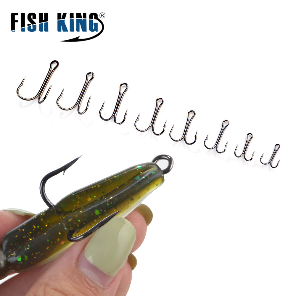 20pcs Carp Fishing Double Hooks with Soft Worm Lures