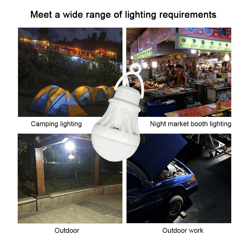 Dc5v Led Camp Light Usb Emergency Bulb 3 Color - Temu