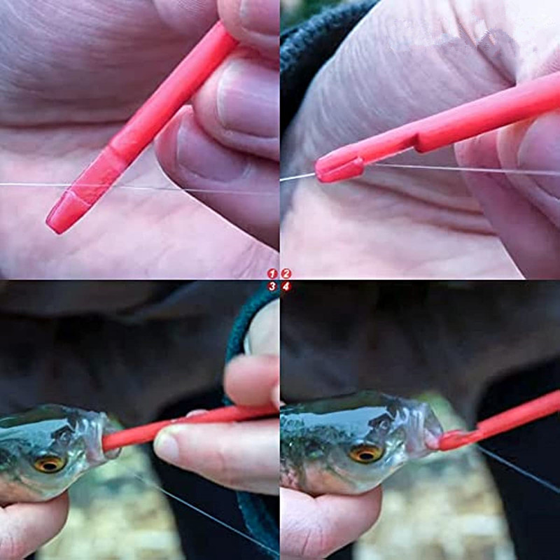 SAMSFX Fishing 10 Pieces x Plastic Multicolor Fishing Hook Disgorgers Detacher Dehooker Hook Removal Tool