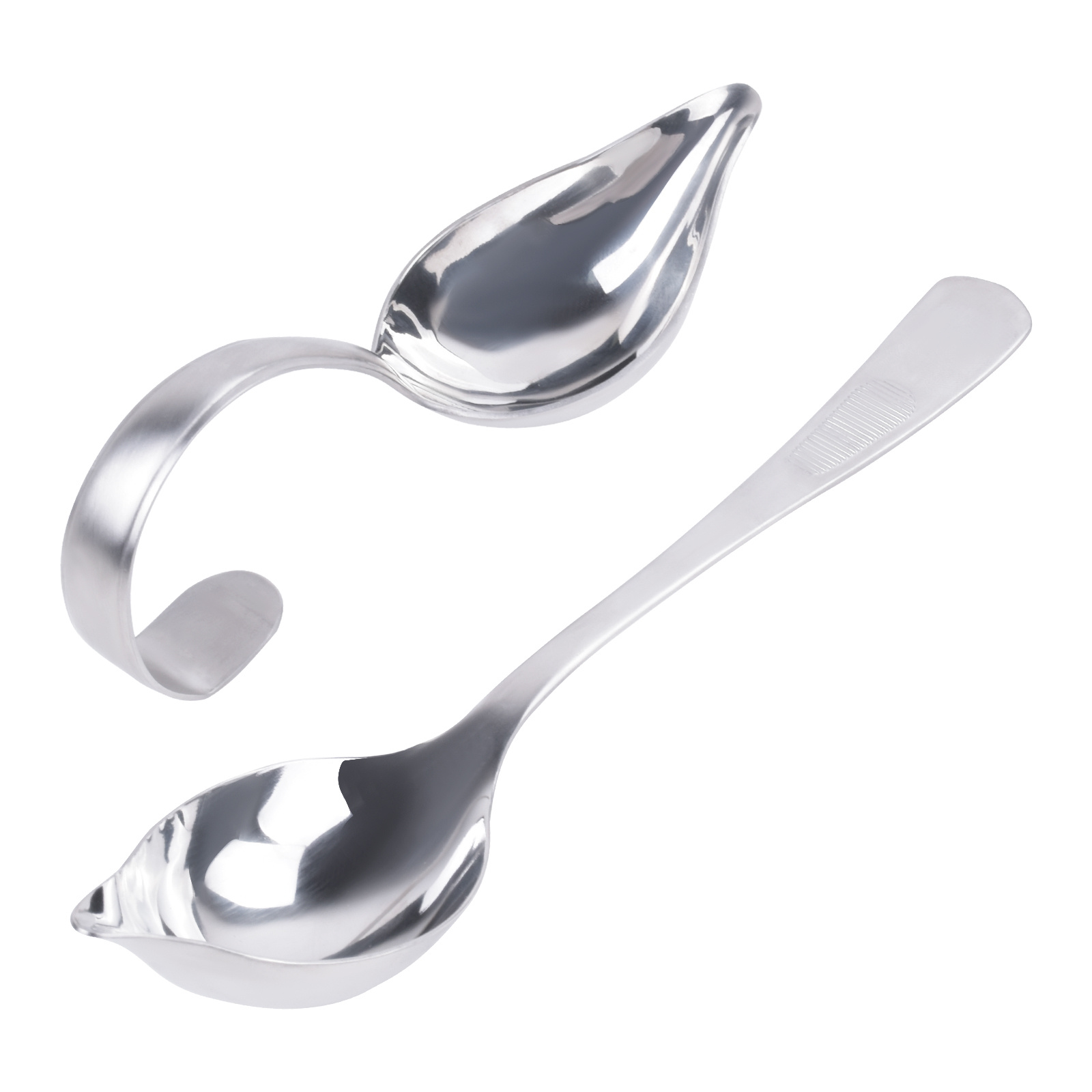 2pcs Stainless Steel Kitchenware Stainless Steel Cooking Spoon Gravy Ladle  Small