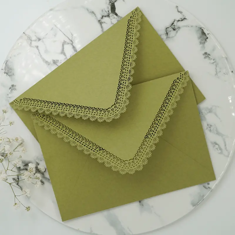 Vintage Hollowed Out Lace Envelopes For Diy Card Storage - Temu