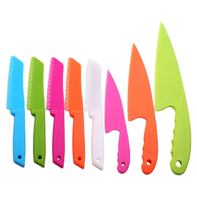Kitchen Knife Set For Kids - Safety Lettuce Serrated Plastic