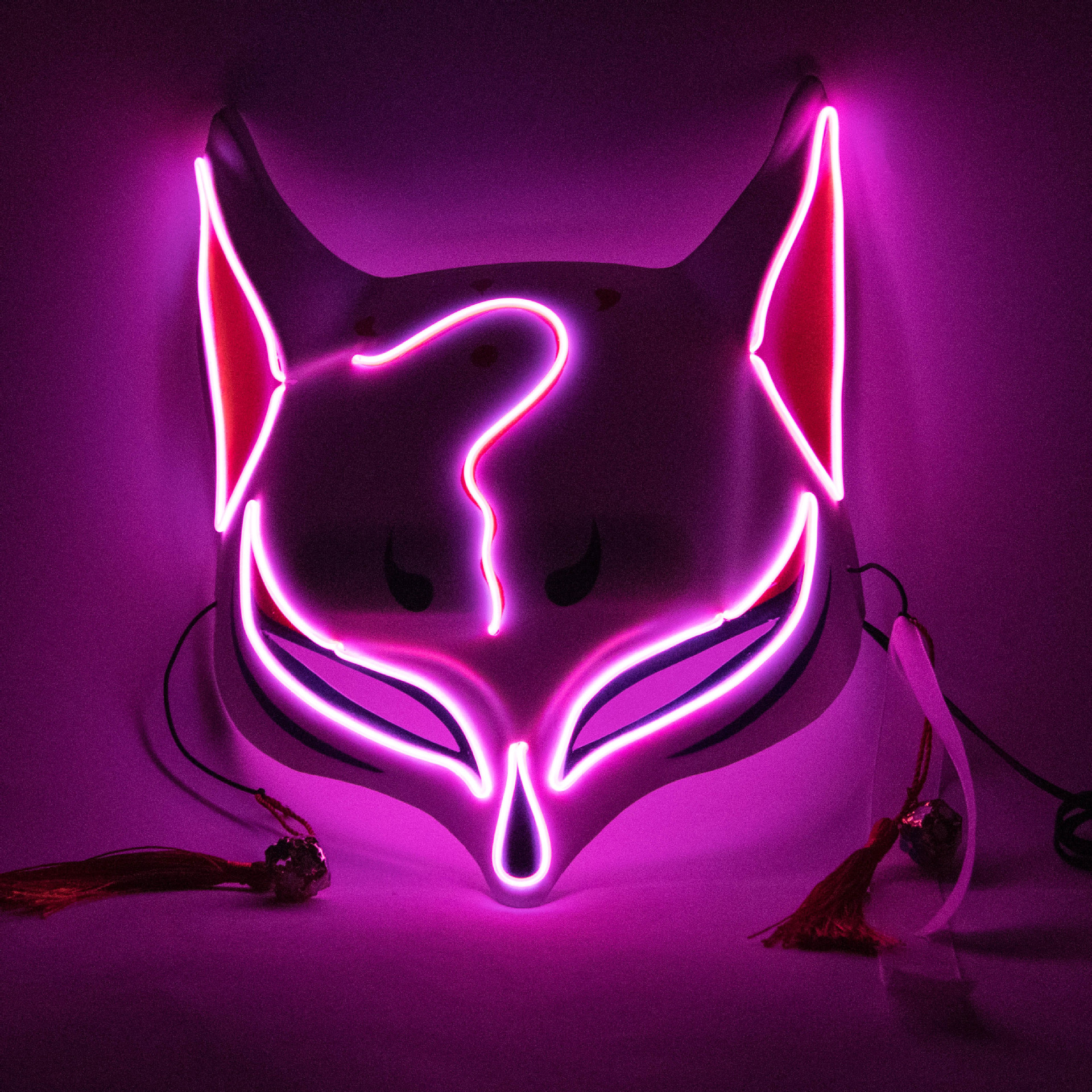 Creative Fox Mask Led Luminous Mask For Men And - Temu Philippines