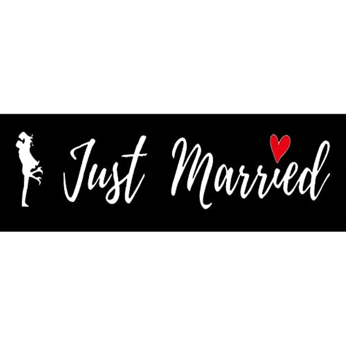 Stickers Just Married Voiture Mariage