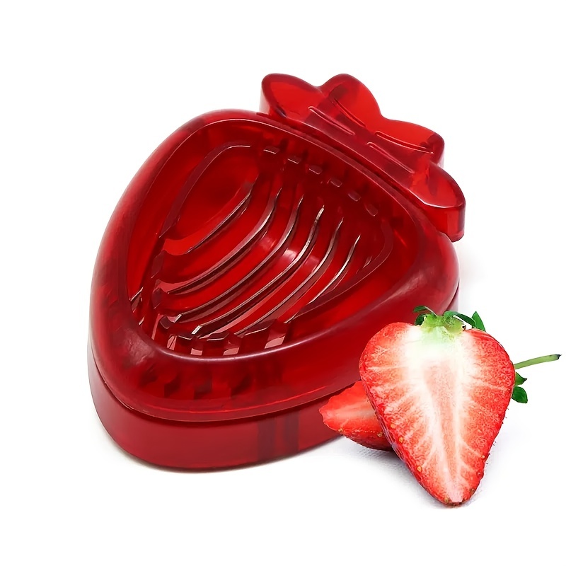 1pc Strawberry Slicer Cutter With Stainless Steel Blades, Kitchen Bakery  Accessories For Salad Cake