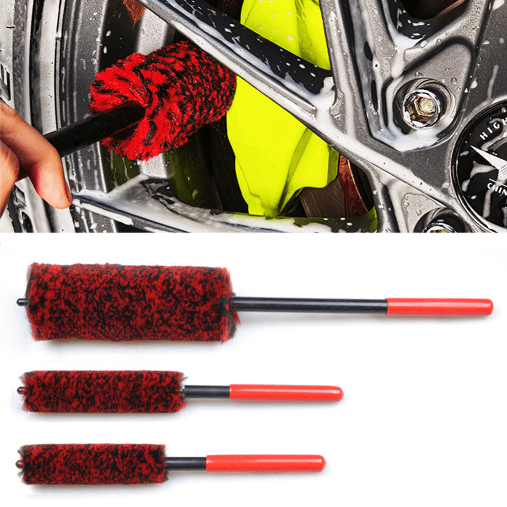 

The Ultimate Auto Wheel Detailing Brush: Bendable Wheel For Easily Cleaning Hard-to-reach Areas!