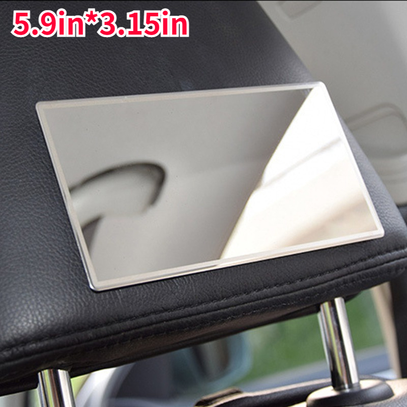  Car Interior Mirror Styling Accessories Car Seatback Universal  Mirror Portable Self-Adhesive Makeup Mirror Car Sun Protection Visor HD  Stainless Steel Mirror : Automotive