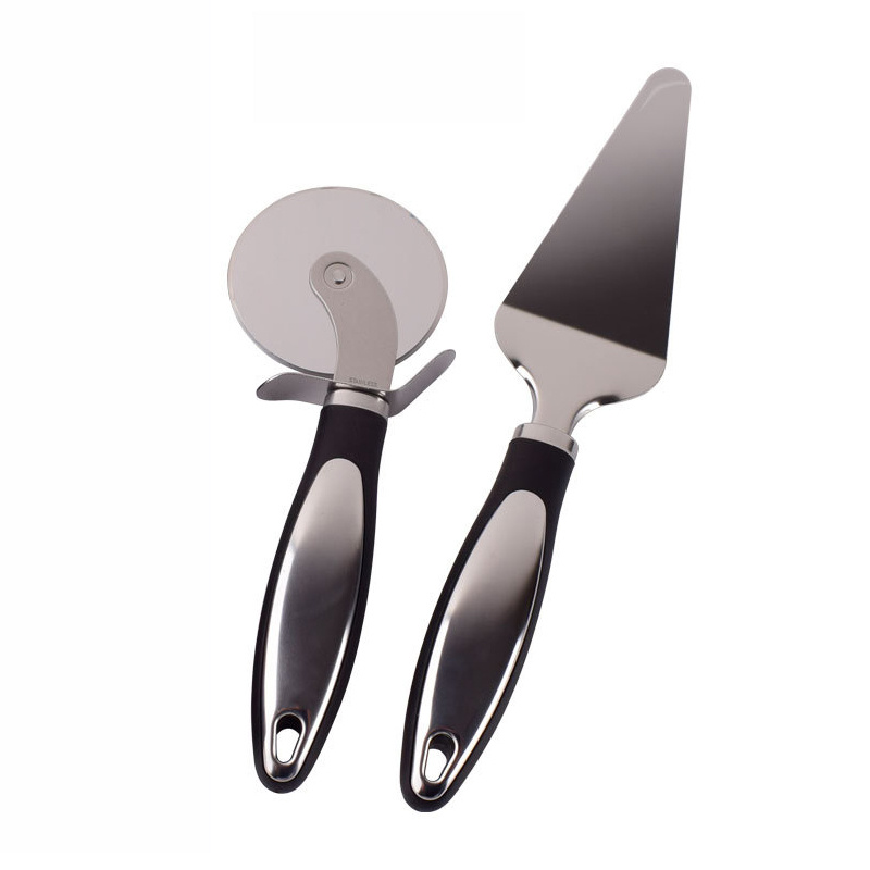 2pcs Large Stainless Steel Pizza Cutter Wheel, Cake Baking Pastry