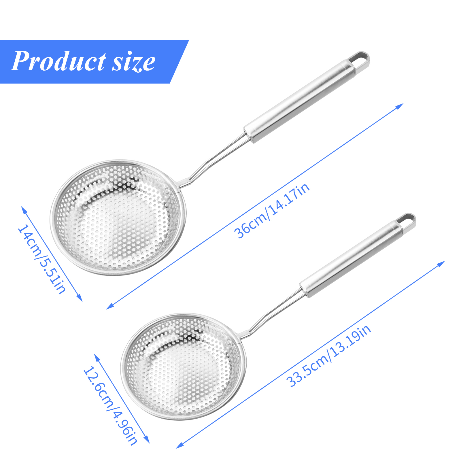 Strainer Ladle Stainless Steel Wire Skimmer Spoon With - Temu