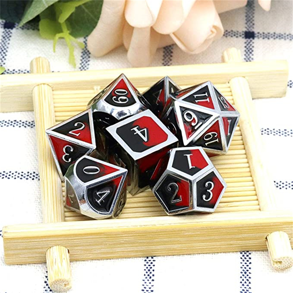 D d Role Playing Dice Set Dadi In Metallo 7pcs Set Dadi In - Temu Italy