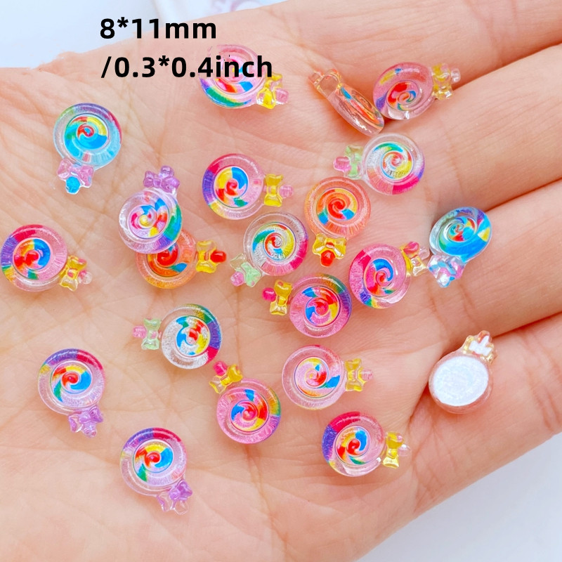 Resin Cute Fake Candy Set, Mixed Assorted Candy Mud Beads, Diy Craft  Decoration Scrapbooking Jewelry Making Supplies - Temu