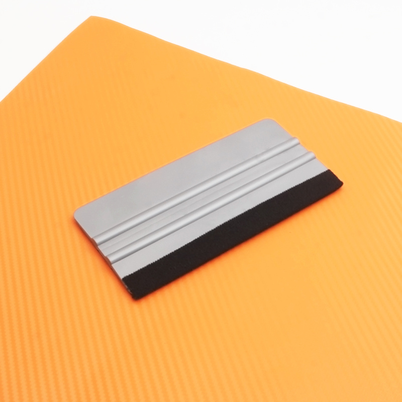 Car Accessories For women Orange Carbon Fiber Vinyl Sticker