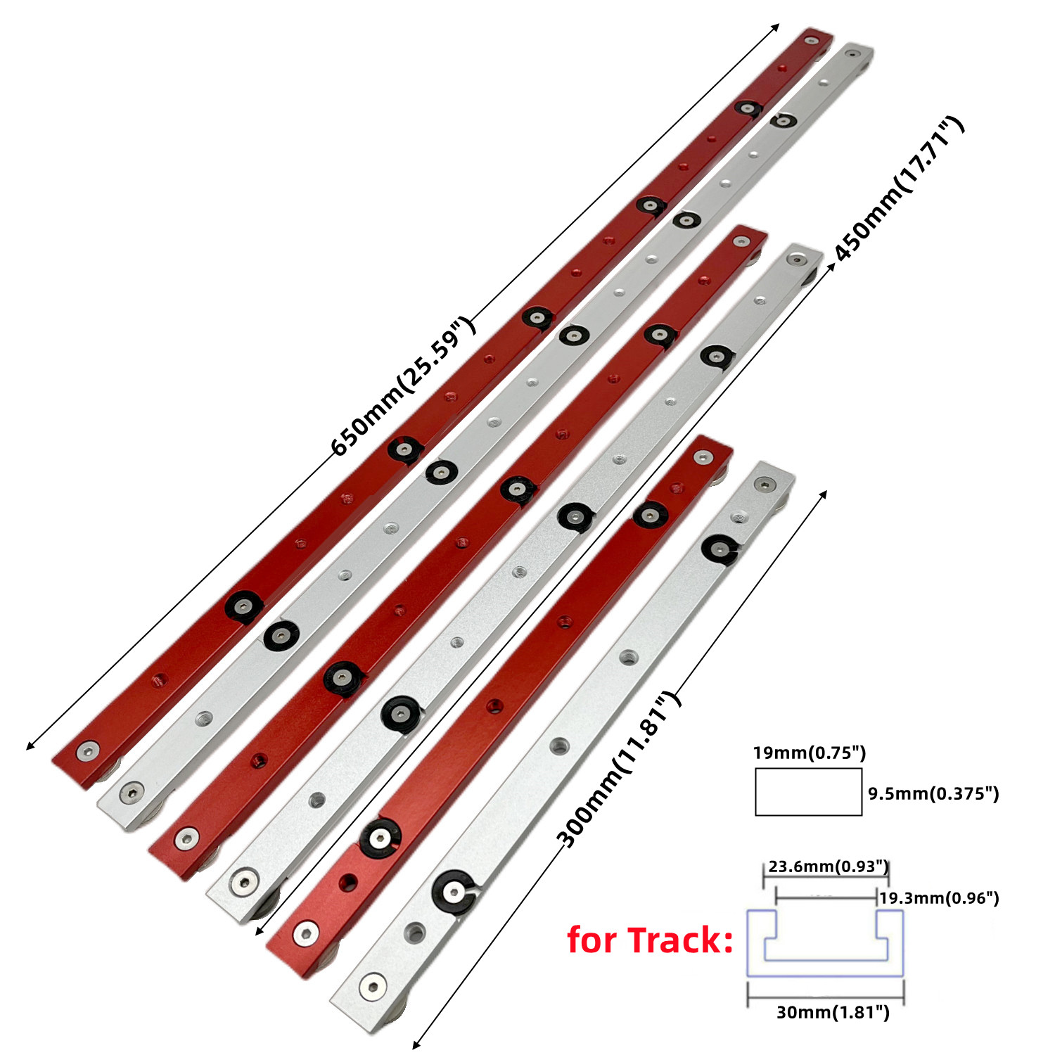 1pc T Track Mitre Bar Slider Rail D'onglet En Alliage - Temu Belgium