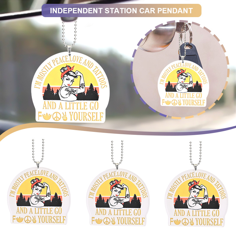 Peace Love And Beauty: A Unique Car Rearview Mirror Pendant - Temu