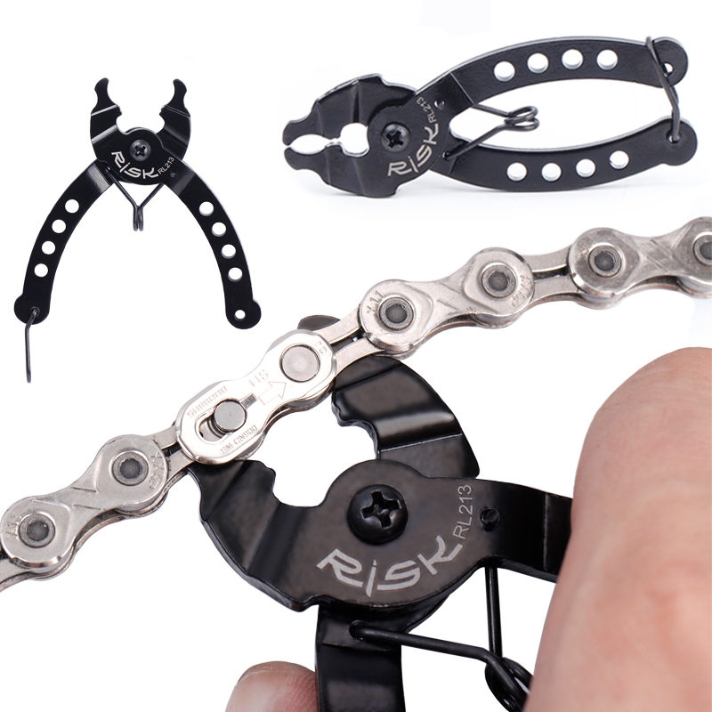 Outils de chaîne de vélo avec crochet de chaîne, pince à maillons de vélo +  séparateur de chaîne de vélo + vérificateur de chaîne de vélo pour vélo