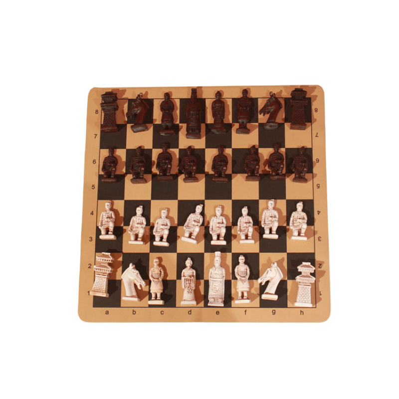 Brown Wooden Chess Board Set, 10inch