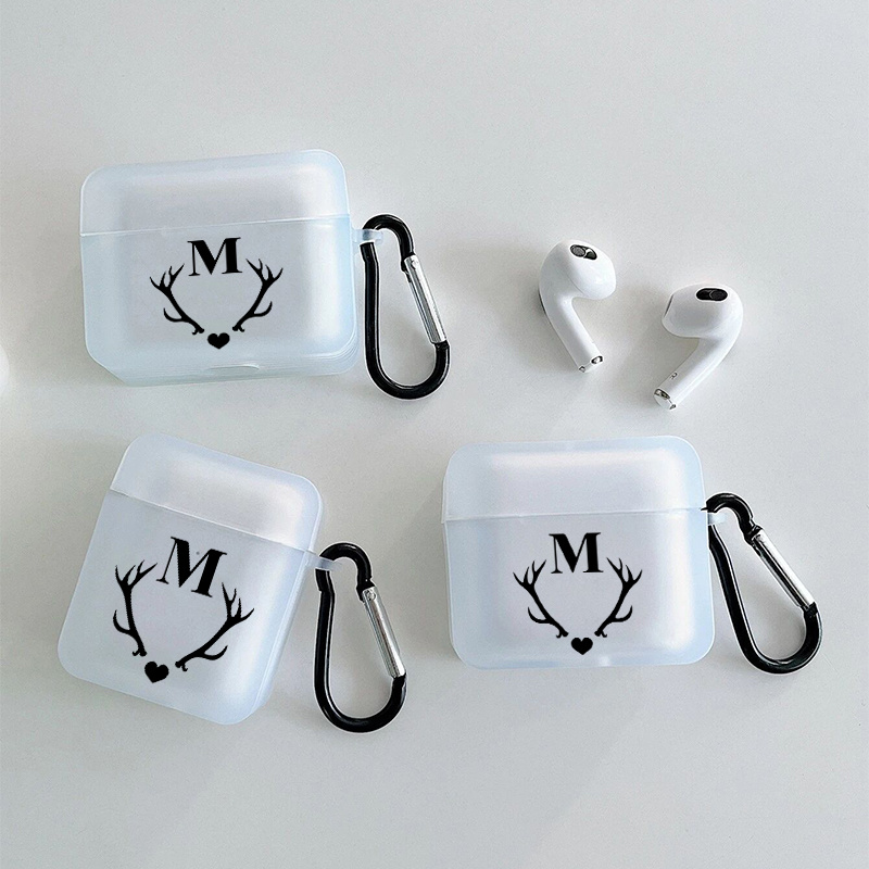 

The Letter M Graphic Earphone Case For Airpods1/2, Airpods3, Airpods Pro, Airpods Pro (2nd Generation), Gift For Birthday, Cartoon Graphic Girlfriend, Boyfriend, Friend Or Yourself