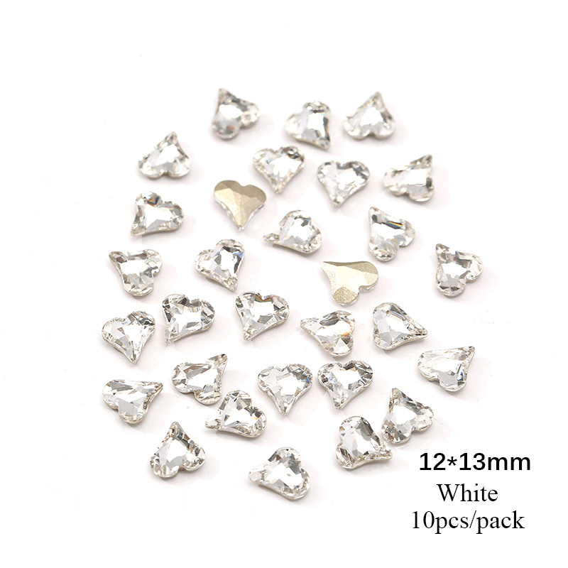 Sparkle Clear Rhinestones 3d Heart Axe Egg Rectangle And - Temu