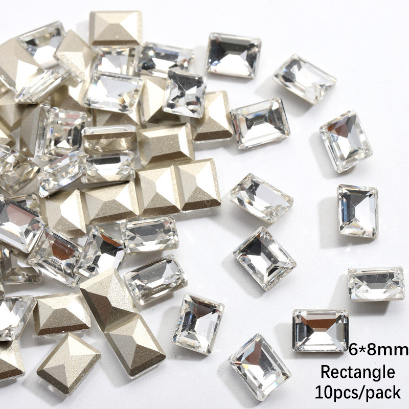 Sparkle Clear Rhinestones 3d Heart Axe Egg Rectangle And - Temu