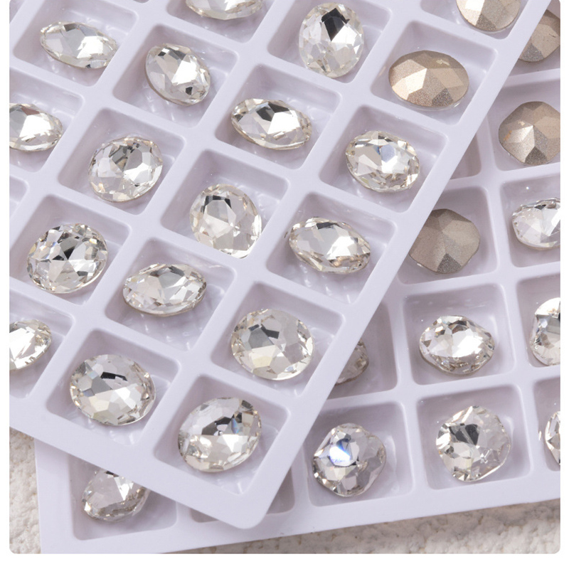 Sparkle Clear Rhinestones 3d Heart Axe Egg Rectangle And - Temu