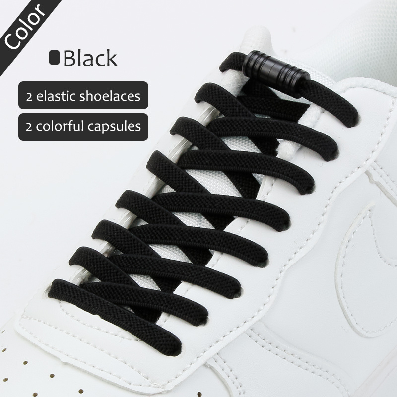 YLOKO Elastic Shoe Laces, Stretch Rubber Shoelaces Tieless Shoe Strings, No  Tie Shoe Laces for Kids, Adults, Sneakers