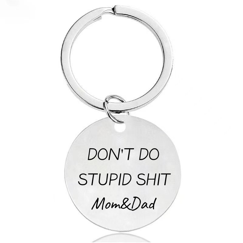 MIXJOY Don't Do Stupid Shit Key Ring Sweet 16 Years Old Girl Boy Gifts for  Birthday, 16th Teenage Daughter Son Keyring, New Driver or Graduation  Keychain from Love Dad (Black) - Yahoo
