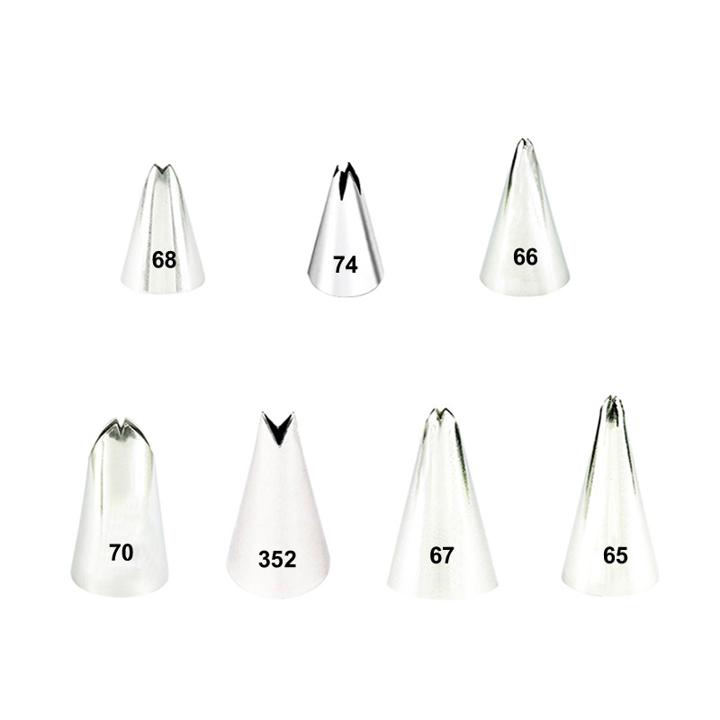 7pcs leaf pipping tips 304 stainless steel pastry tips icing Temu