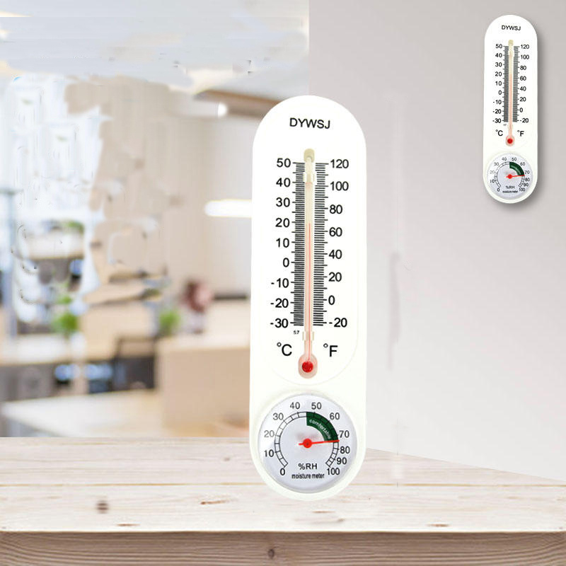 Long Wall Hanging Thermometer Hygrometer Indoor Outdoor Garden