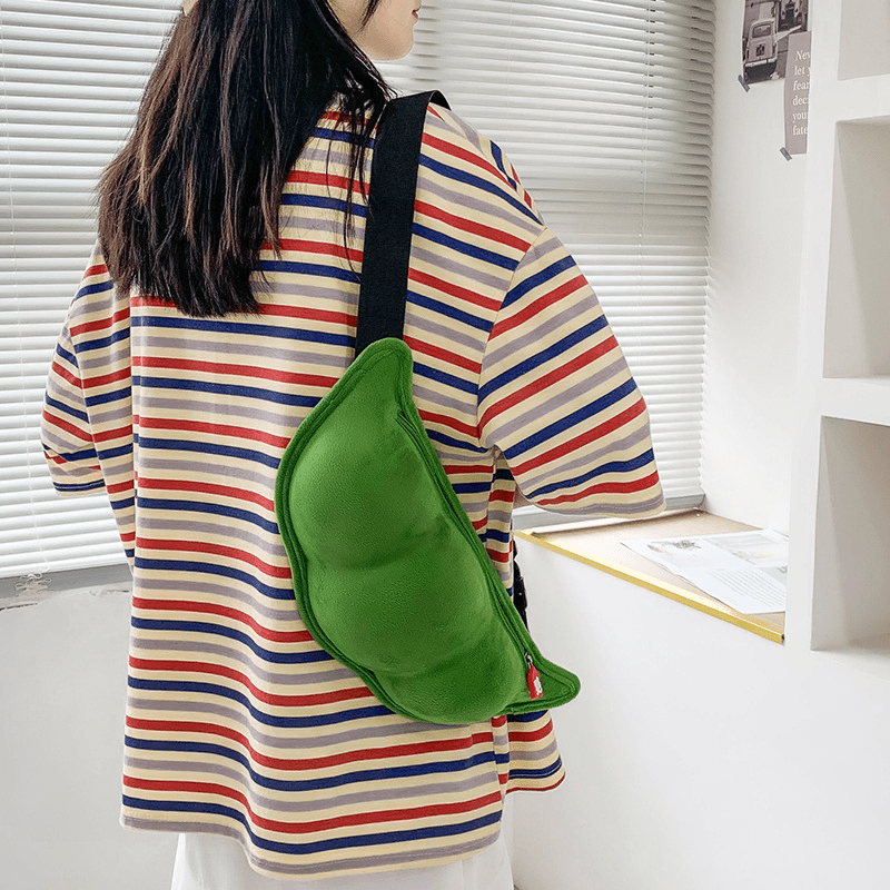 Fashion Messenger Bag Solid Color Triangle Chest Bag Soft Cloth