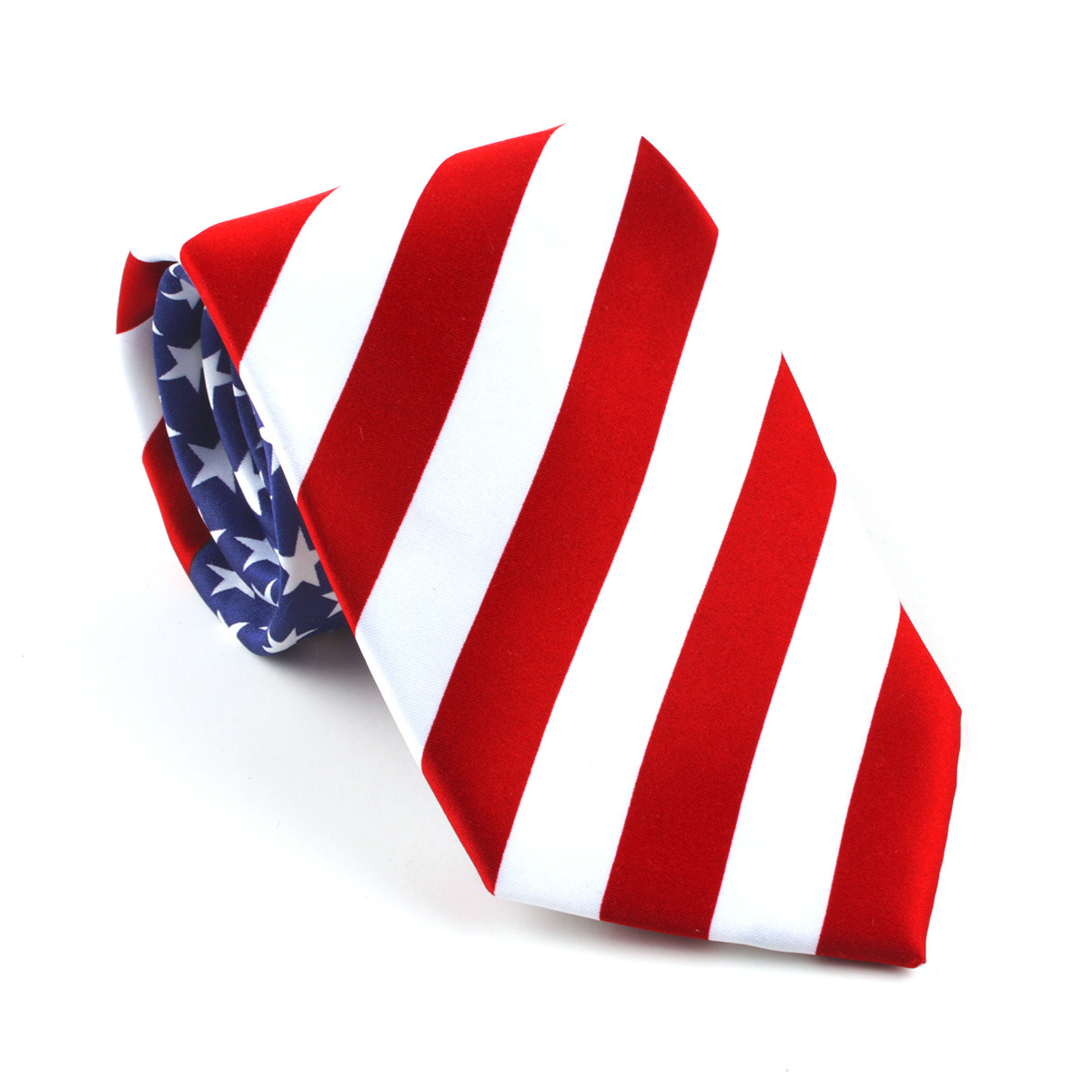 Independence Day Tie Classic Stripe American Flag Necktie - Temu United ...