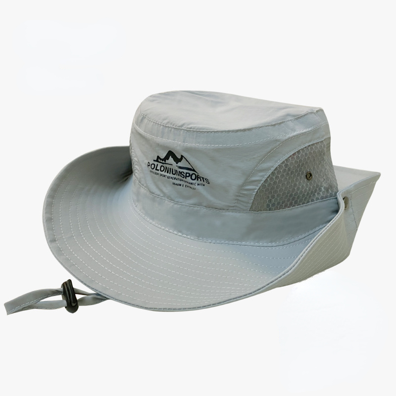 Summer Big Brim Sunshade Sunscreen Hat Grid Breathable Ventilated Letter  Bucket Hat Outdoor Fishing Mens Hat, Free Shipping New Users