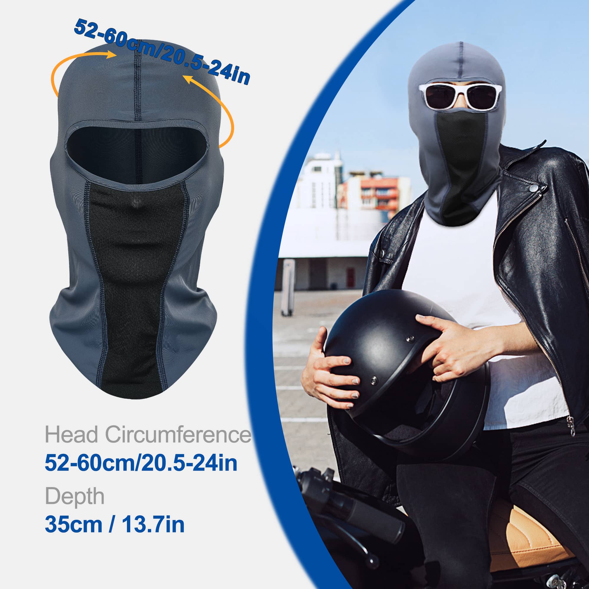 1pc Balaclava Full Face Mask Uv Protection Ski Sun Hood Tactical Mask For  Men Women - Automotive - Temu Canada
