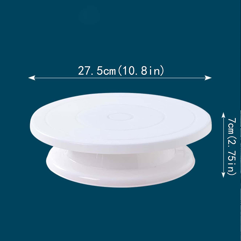 Cake Decorating Turntable, Aluminum Alloy Rounded Edges Revolving Cake  Decorating Stand 10 Inch Sturdy Professional for Cake Decorating Supplies