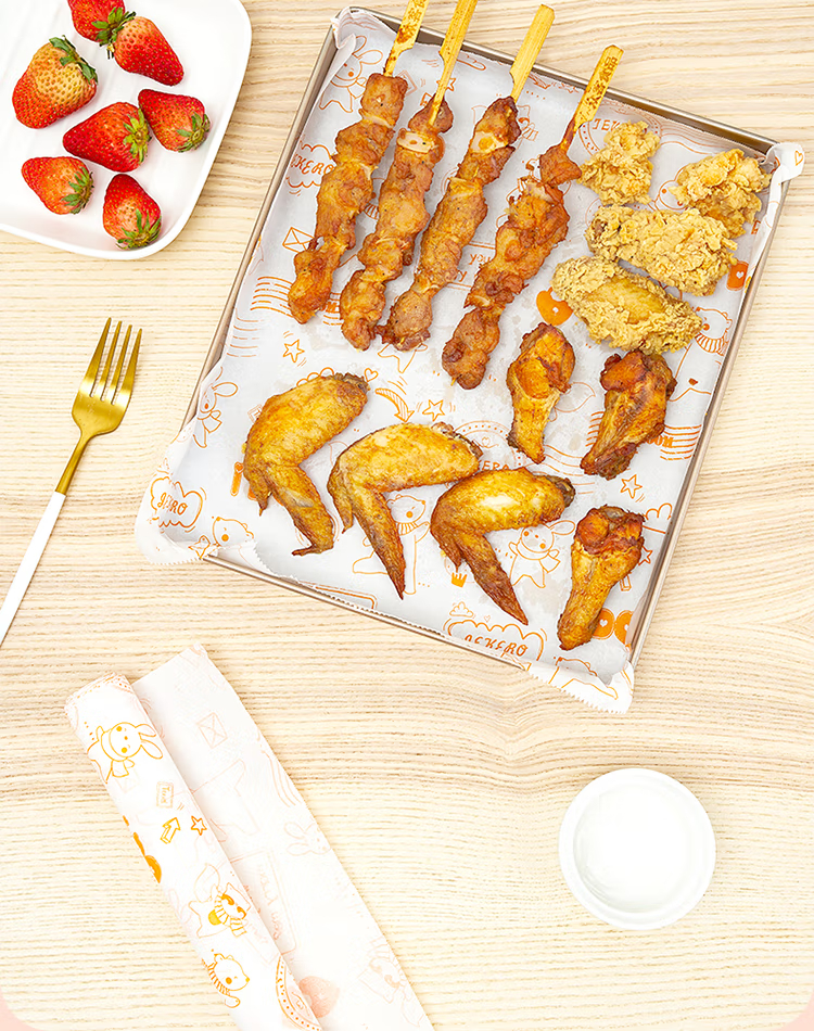 Printed Parchment Paper Disposable Air Fryer Liners Non - Temu
