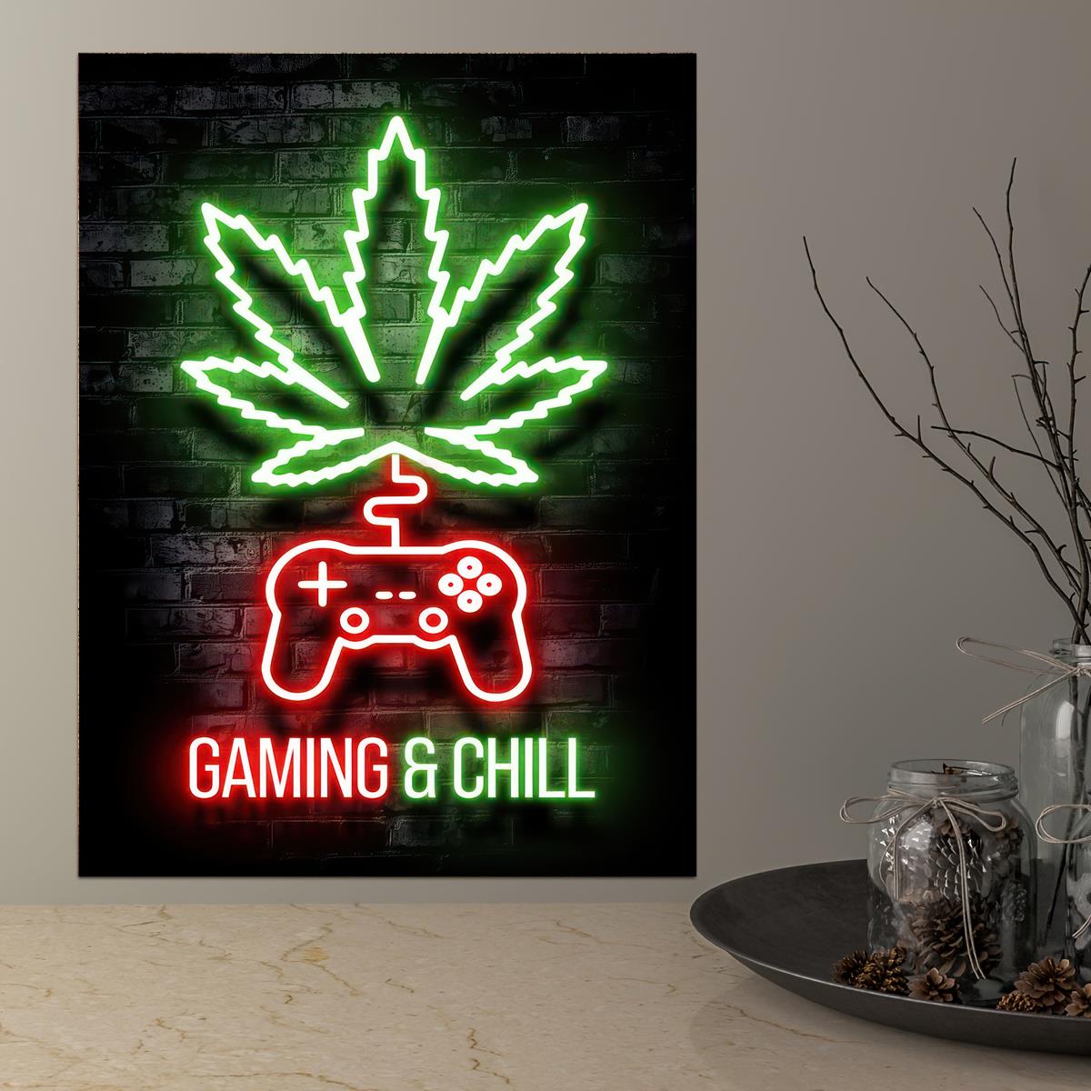 Art Poster Gaming and Chill