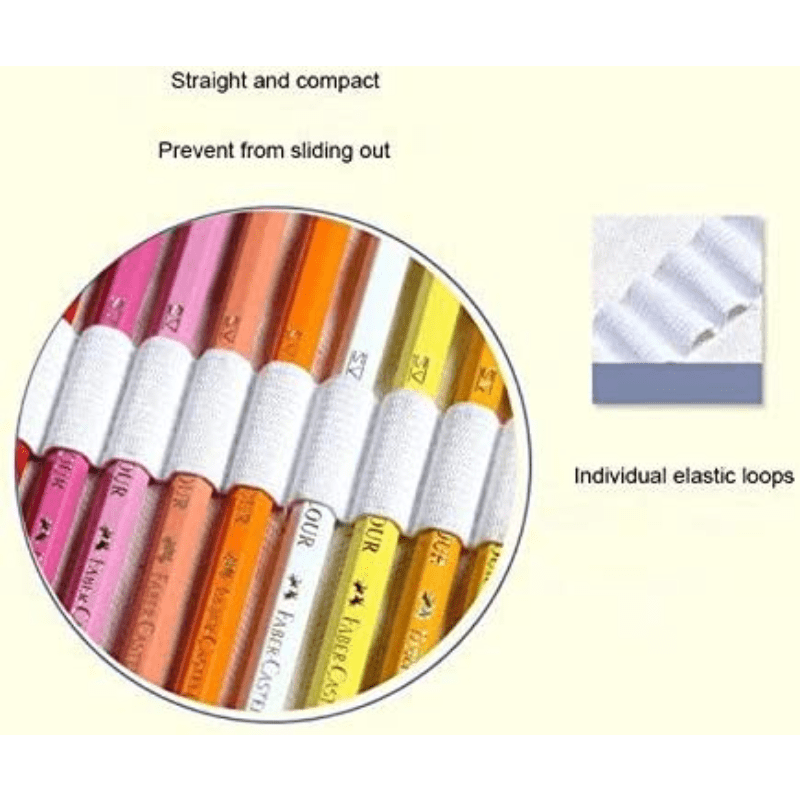 Multi-use Roll Up Pencil Case Pen Curtain for Coloring Pencil Holder  Organizer